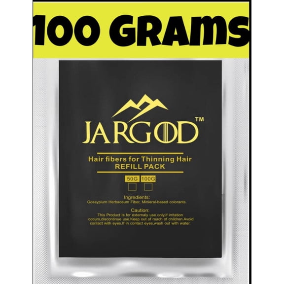 Hair Building Fibers 100 Grams Refill Pack by Jargod, White