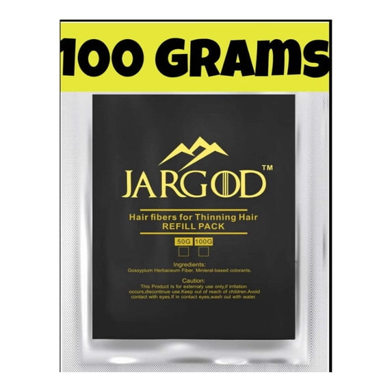 JARGOD 100 Gram Hair Building Fibers - Refill Your Existing Fiber Bottle - Hair Filler Fibers - Hair Loss Concealer For Thinning Hair, Light Brown