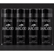 Black Hair Building Fibers Hair Loss Concealer Large 27.5g each Pack of Four Bottle -JARGOD