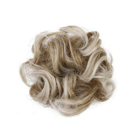 Hair Bun Extension Hairpiece Clip Curly Messy Scrunchie Wavy Updo Ponytail Scrunchies Piece Synthetic Chignon