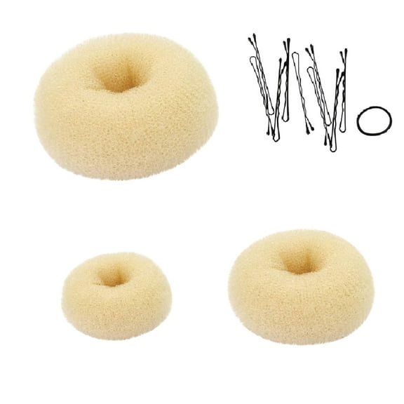 Hair Bun Maker Donut Set, Ballet Chignon Updo Styling Tool, Portable Hairdressing Accessory for Women Daily Use