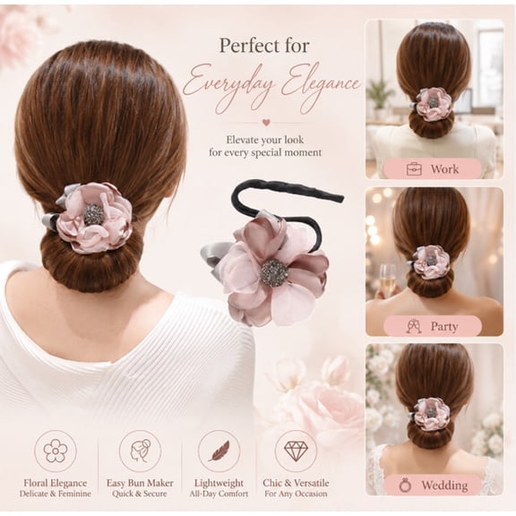 Hair Bun Maker, Twist Headband Tool for Updo Styling and Daily Hair Use, TIKA