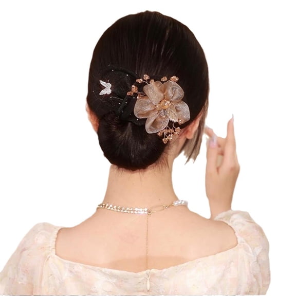 Hair Bun Maker for Twister,Elegant Lazy Hair Curler,Deft Bun Hair Curler Hair Donut Heatless Bun Maker,French Twist Hairstyle Bun Hair Accessories for Women Girls L1F9