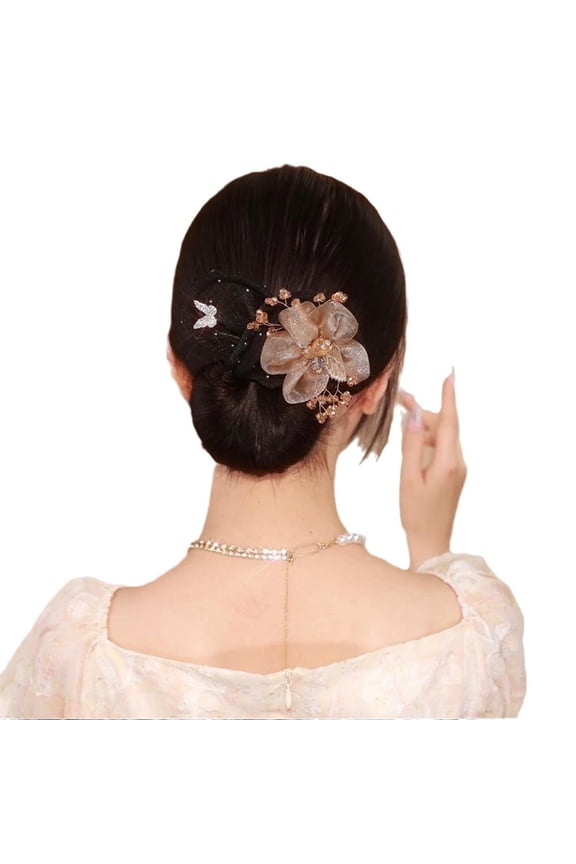 Hair Bun Maker for Twister,Elegant Lazy Hair Curler,Deft Bun Hair Curler Hair Donut Heatless Bun Maker,French Twist Hairstyle Bun Hair Accessories for Women Girls L1F9