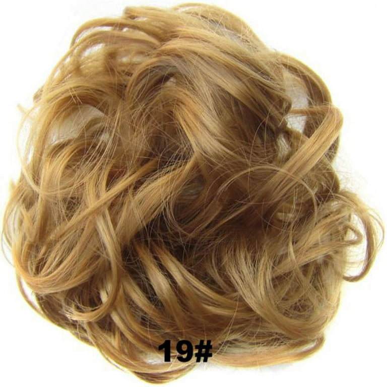 Hair Bun Messy Bun Extension 1 Piece of Curly Wavy Messy Synthetic Taupe Hair Accessory Hair Clip Ladies Hair Accessory Suitable for Women S