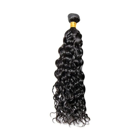 Hair Bundles - Natural Black Wavy Weave Extensions, 22 Inch Synthetic High Temperature Fiber Hair Weft, Soft Natural Look, Dyeable Style, Daily Fashion Hair Extension, Hair Makeup Organizers