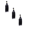 thumbnail image 1 of Hair Bundles Straight Weave - Brazilian Style Natural Black 16-22in Hair Extensions, Soft Smooth High Temperature Fiber Bundles for Sew in Weave Daily Styling, Christmas Gift for Women, 1 Pack, 1 of 3