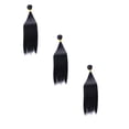 thumbnail image 1 of Hair Bundles Straight Weave - Brazilian Style Natural Black 16-22in Hair Extensions, Soft Smooth High Temperature Fiber Bundles for Sew in Weave Daily Styling, Christmas Gift for Women, 1 Pack, 1 of 3