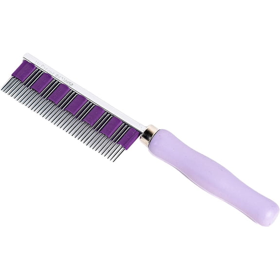 Hair Buster Comb for Rabbits, Cats and Dogs, Metal Pet Comb for Shedding and Detangling, Grooming Tool for Small Pets with Long and Short Fur