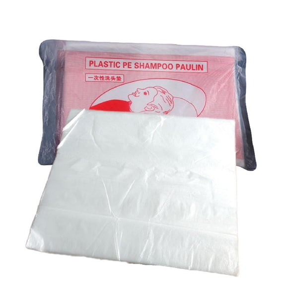Hair Capes Shampoo 100Pc Pad Hair Clear Salon Disposable Bag Washing Hair Care One Size