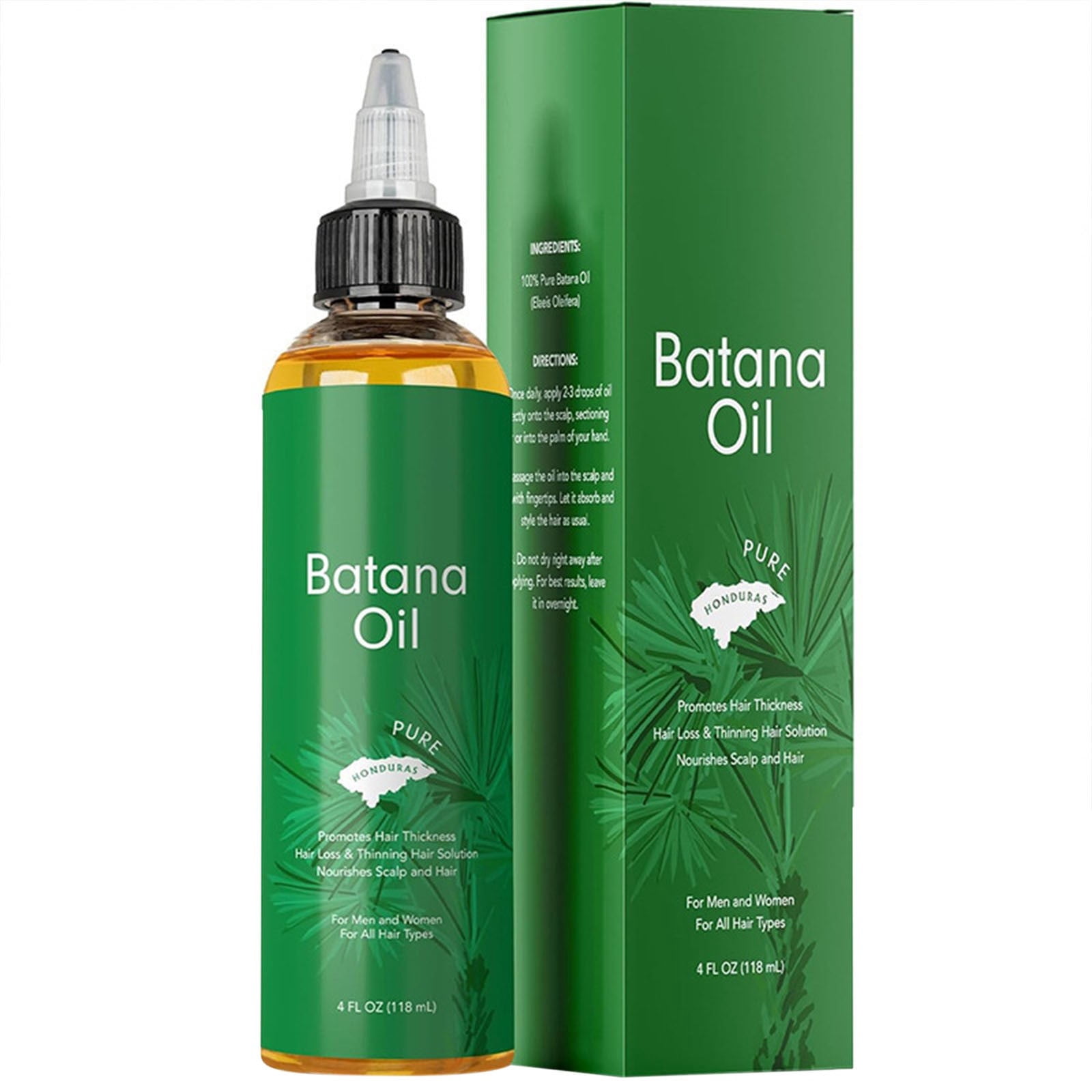 Hair Care Batana Oil For Hair Growth: Sebi Organic Batana Oil From Pure & Natural For Thicker & Stronger Hair 4 FL OZ（118ml）