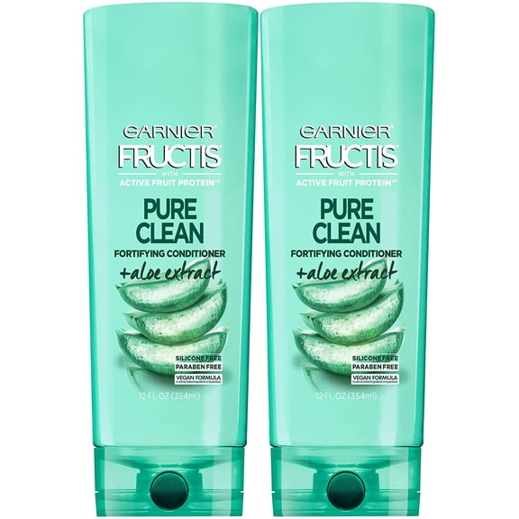 Hair Care Fructis Pure Clean Conditioner, 12 Fluid Ounce (Packaging May Vary), 2 Count