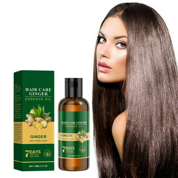 Hair Care Ginger Essence Oil,Ginger Oil for Hair Care,Herbal Ginger Oil,Ginger Essential Oil Repair Damaged Hair for Stronger Thicker Longer Hair 30ml