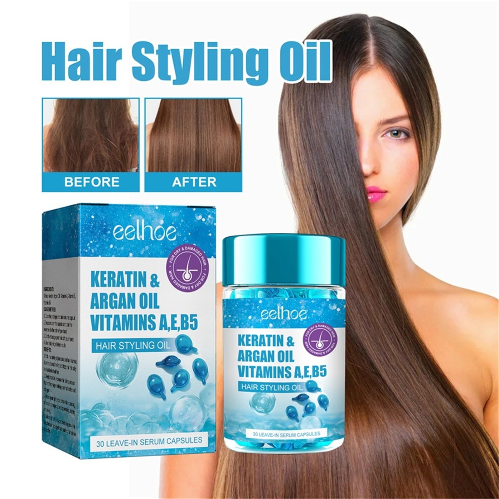 Hair Care Products, Hair Serum, Hair Styling Oil For Frizzy, Dry