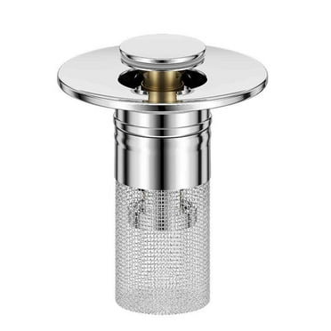 Hair Catcher Bathroom Sink Bathroom Sink Stopper Strainer With Removable Stainless Steel Filter Basket Hair Catcher-Universal Basin Sink Plug Replac