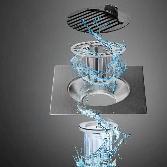 Hair Catcher Bathroom Sink Stopper Strainer | Removable Stainless Steel Filter Basket | Upward Facing Plug | Clog | Easy Clean | Universal Fit | 1 Set