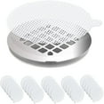 thumbnail image 1 of Hair Catcher Drain Sticker 25 Pack | Disposable Shower Drain Protector Mesh | Strong Adhesive Easy-to-Tear Design | Fits Metal Plastic Tile | Clog Prevention for Bathroom Sink Tub, 1 of 9