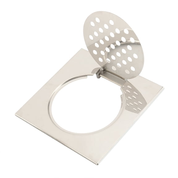 Hair Catcher Drain Strainer, 5.91" Square, Black Coating, Effective Sealing, Easy To Clean, Kitchen, Shower, Balcony