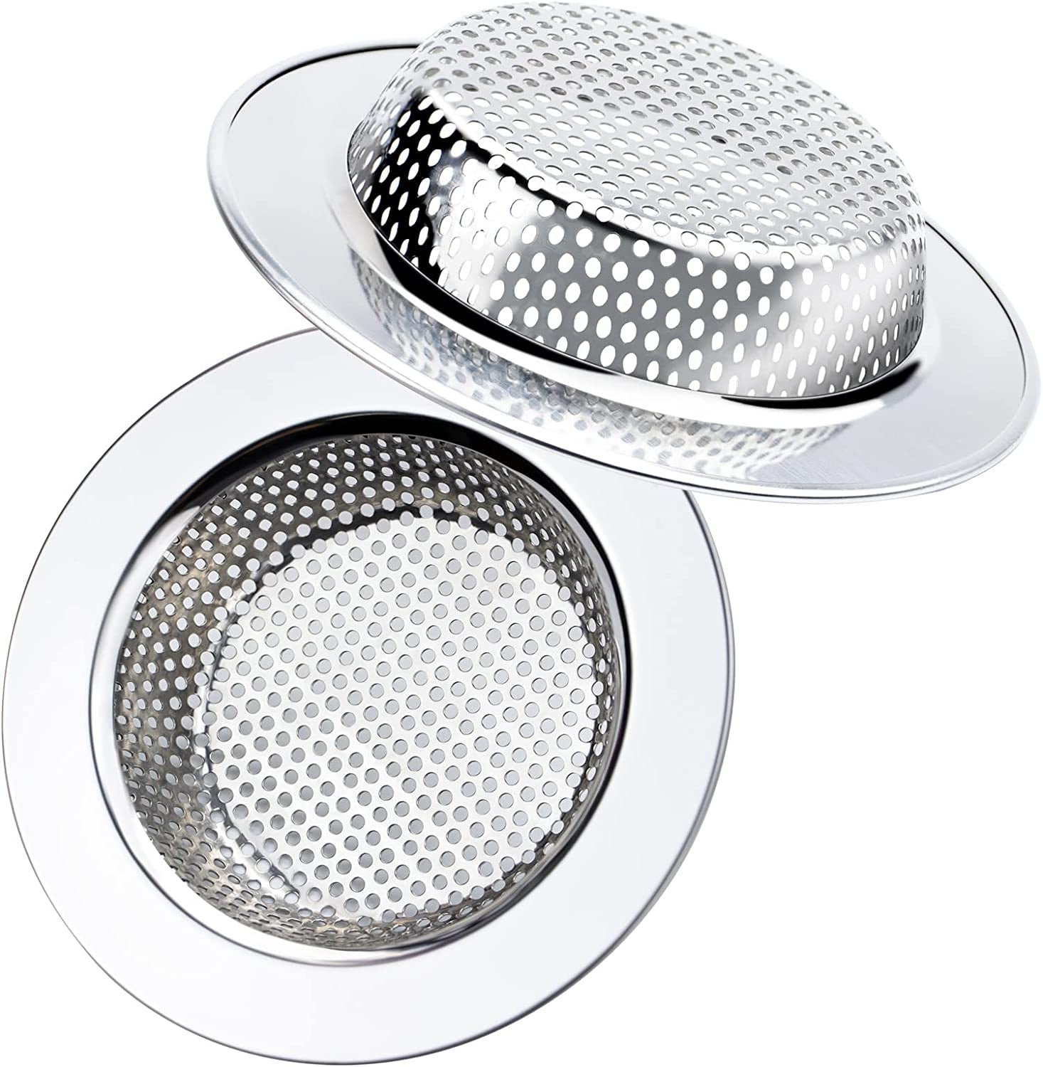 Hair Catcher, Sink Strainer Flat 3", Drain Protector Shower, Drain Hair ...