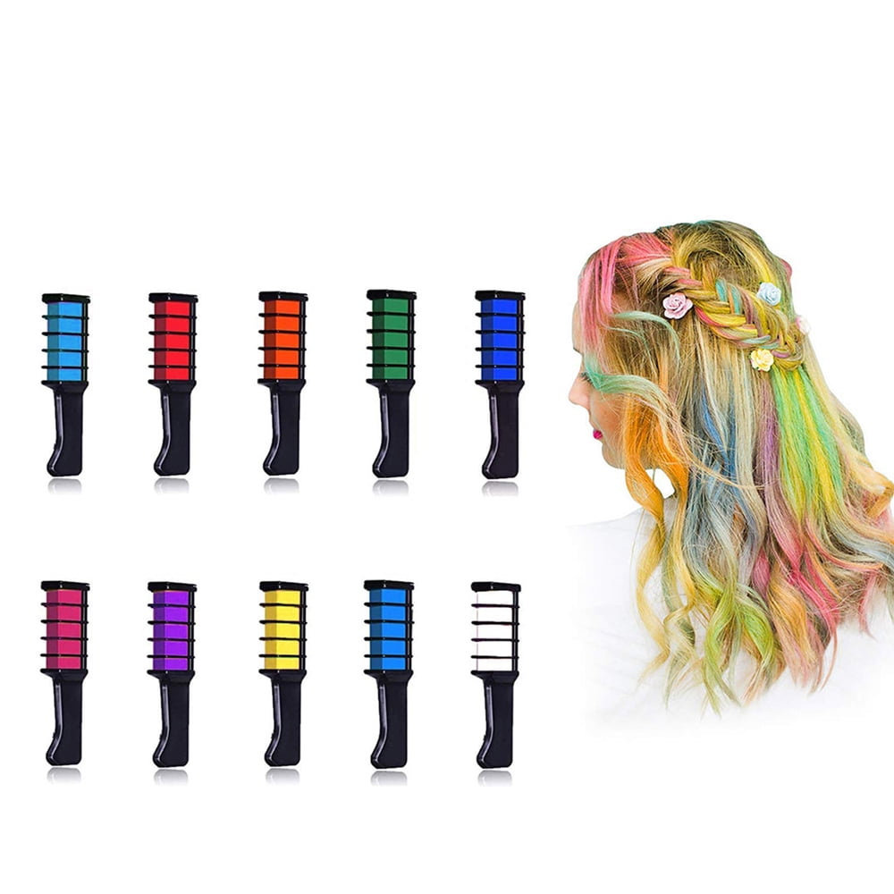 Hair Chalk for Girls Kids Temporary Bright Hair Chalk Comb for Kids Hair  Dye Washable for Girls Gifts Age 6 7 8-12+ for Birthday Children's Day  Halloween Christ…