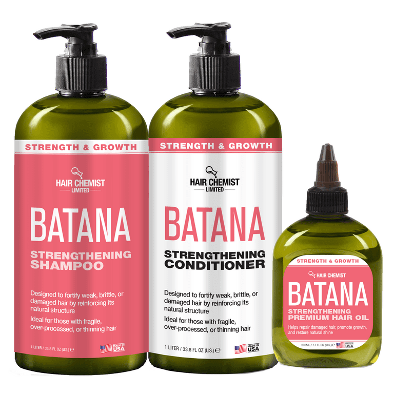 Hair Chemist Batana Strengthening Shampoo Conditioner, Hair Oil