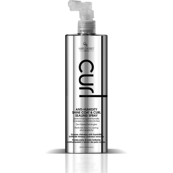 Hair Chemist CURL Anti Humidity Shine Coat & Curl Sealing Spray 8 oz. (Pack of 2)