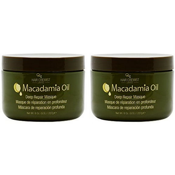 Hair Chemist Macadamia Oil Deep Repair Masque 8oz "Pack of 2"