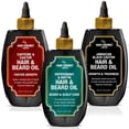 thumbnail image 1 of Hair Chemist Men's Hair & Beard Oil Collection 3-PC Gift Set, 1 of 9