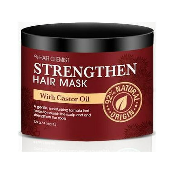 Hair Chemist Strengthen Hair Mask with Castor Oil 8 oz.