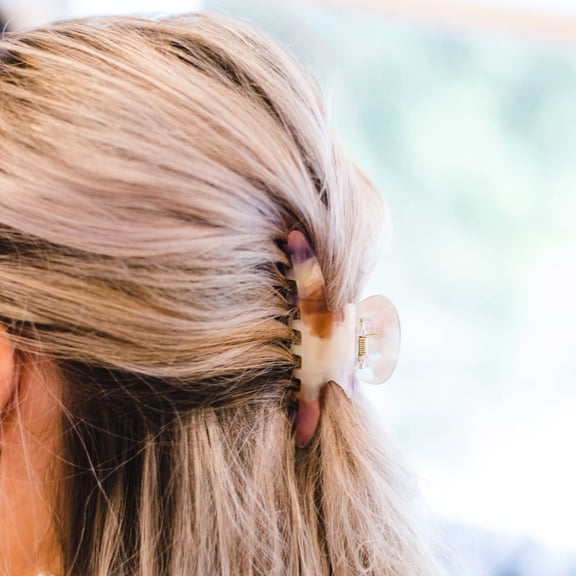 Hair Claw Clip - Large resin hair claw clip. Multi color Acetate resin