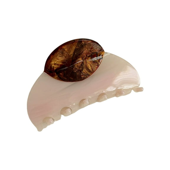 Hair Claw Clip Lightweight Acetate French Design Secure Clasp Barrettes Ponytails Holder For Updos Parties Work Event