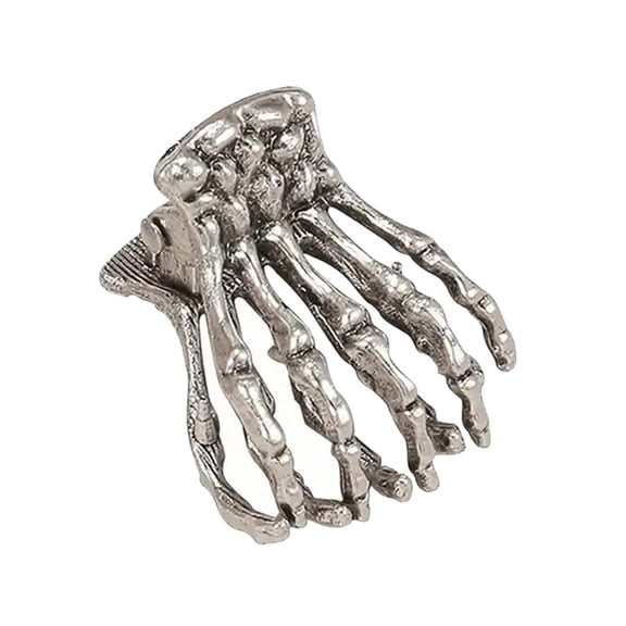 Hair Claw Clip Skeleton Hand Small Catch Hair Barrettes Unique Adornment Hairpin Fashion Unique Ornamentation
