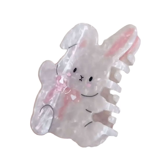 Hair Claw Clip for Rabbits Valentine's Day Large Claw Hair Barrettes Unique Adornment Hairpin Fashion Unique Ornamentatio