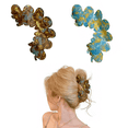 thumbnail image 1 of Hair Claw Clips Women Hair Clip French Style Barrettes Celluloid Leopard Print Accessories Jaw Clips for Thick Hair-2 Pack, 1 of 6