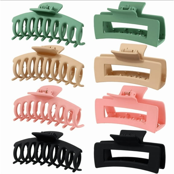 Hair Claw Clips for Women Thick and Thin Hair Accessories,Large Hair Clips 8 Pack