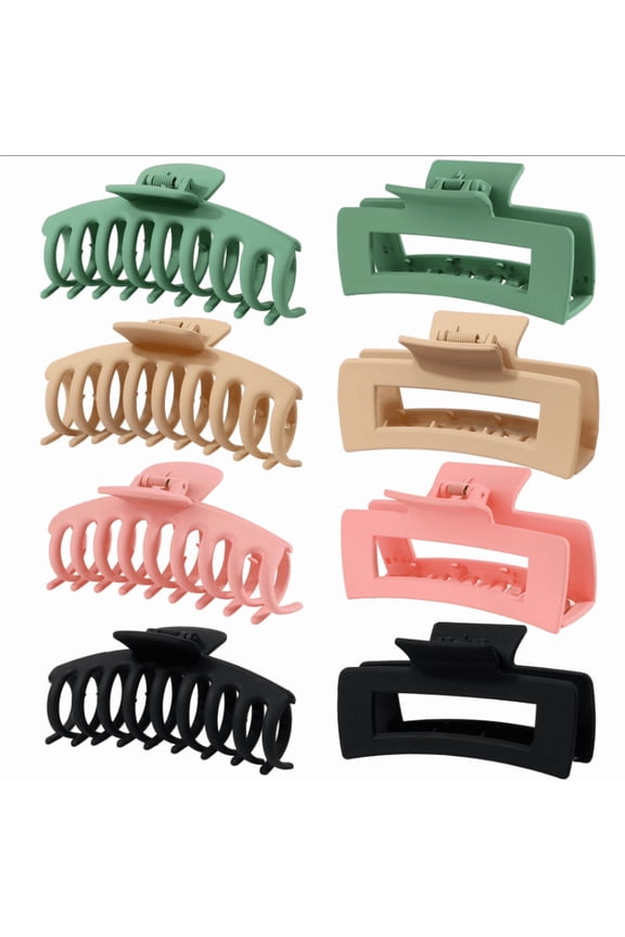 Hair Claw Clips for Women Thick and Thin Hair Accessories,Large Hair Clips 8 Pack
