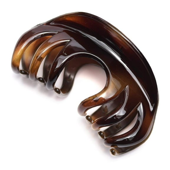 Hair Claw for Women, 4 Inch Pretty Hair Clip, Hair Grip for Thick Hair, Coffee