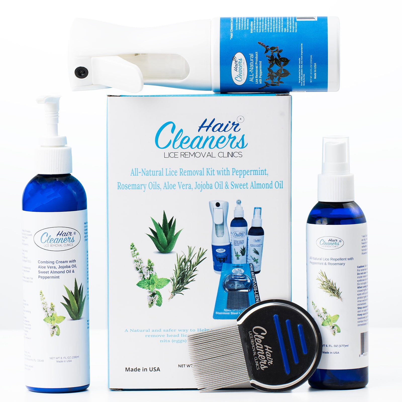 Hair Cleaners Lice Treatment Kit, Lice Removal Kit, Lice and Nit