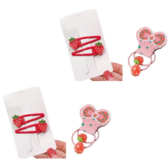 Hair Clip 2000s Girls Strawberry Hair Tie Headdress Adorkable Handmade Women Hair Jewelry Hair Styling Hairpin