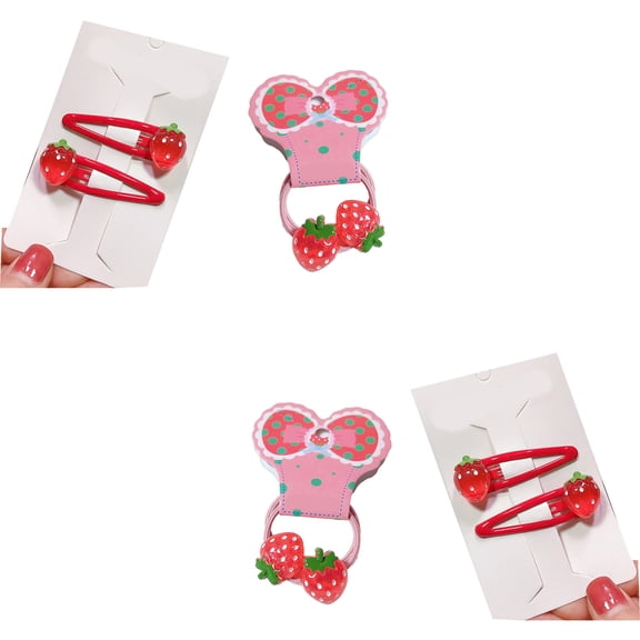Hair Clip 2000s Girls Strawberry Hair Tie Headdress Adorkable Handmade Women Hair Jewelry Hair Styling Hairpin