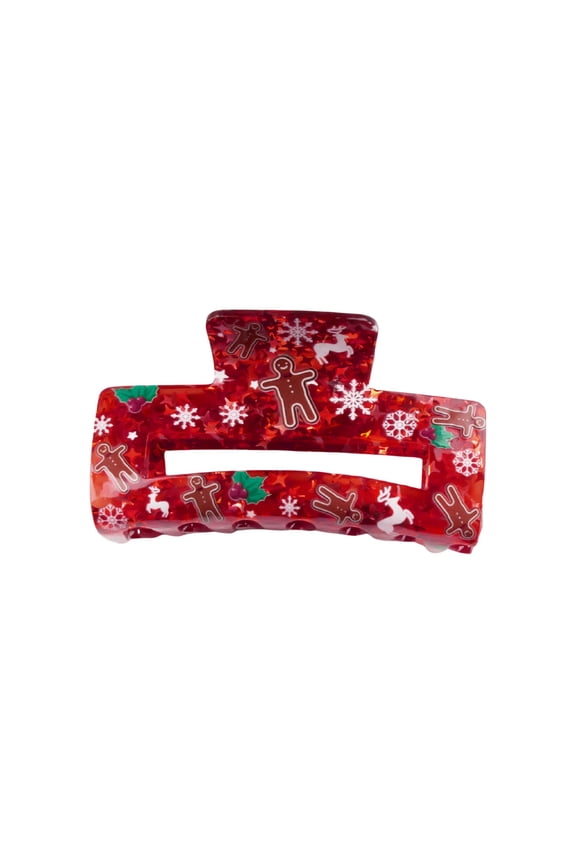 Hair Clip Christmas Theme Hair Jaw Clamps Festive Reindeer Hair Catch Barrettes Strong Hold Hairpin for Girls
