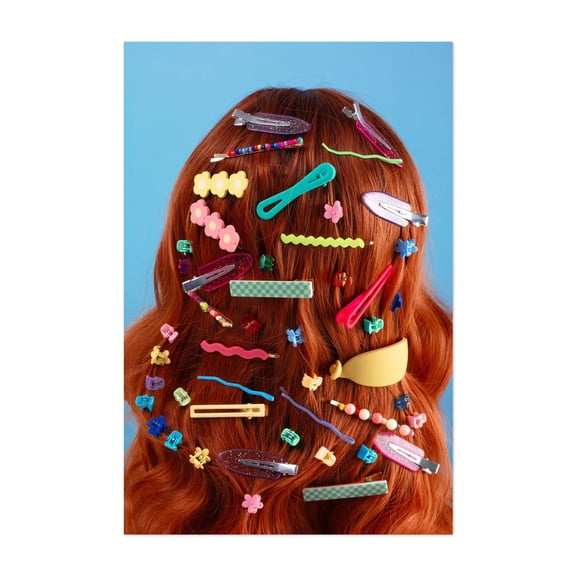 Hair Clip Collection - Photography Pop Art Fashion Whimsical Humor Modern Art Unframed Wall Art Print 4 x 6 inches
