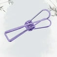 thumbnail image 1 of Hair Clip (Fishtail Clip, Dovetail Clip, Bill Clip), Purple, Stainless Steel Clothes Pins, Rust-Proof, Strong Spring Grip, Non-Slip, Ideal For Outdoor & Backyard Use In Heavy Wind, Meiiso, 1 of 5