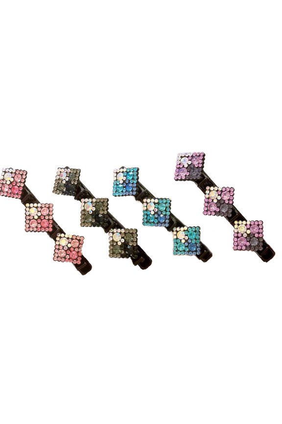 Hair Clip Set For Weaving And Styling 4 Piece Gradient Color