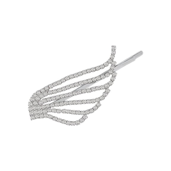 Hair Clip Shiny Rhinestone Angel Wings Hairpin Full of Diamond Temperament Side Bangs Edge Clip