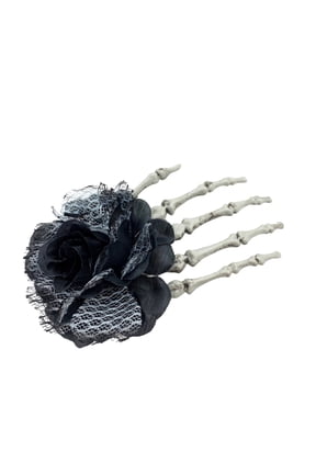 Hair Clip Skeleton Hand Women Girls Hairpin Punk Rock Bone Hair Barrette s Spark Hair Slides Ladies Party Gothic Hairpin