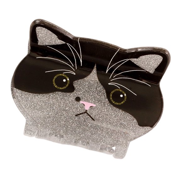Hair Clip With Glitter Finish, Spring Jaw Hair Accessory for Updos, Home Grooming and Daily Wear Use