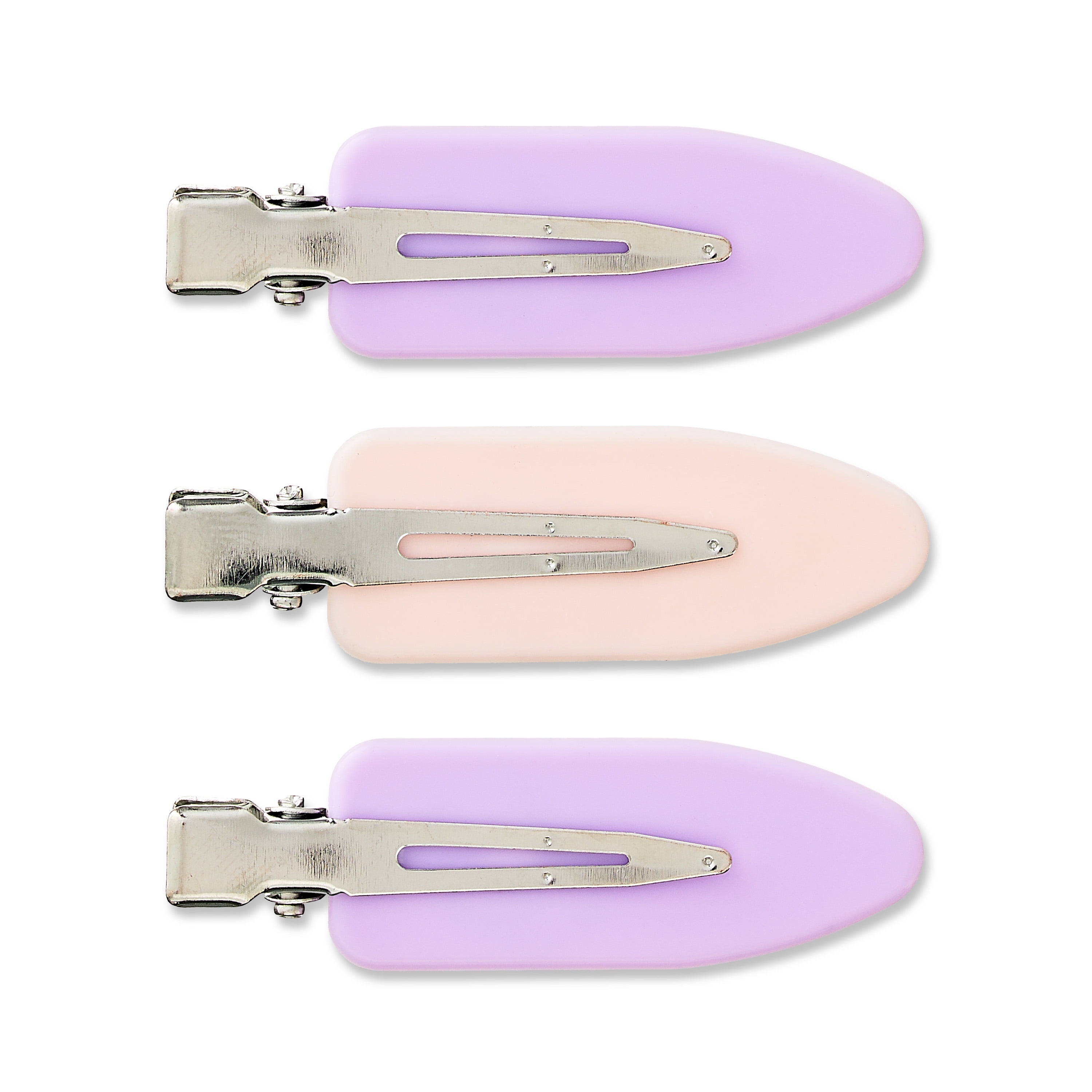Pastel Hair Snap Clips, 3 Count