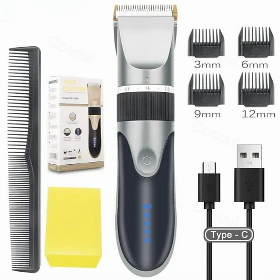 Hair Clipper Electric Barber Hair Trimmers For Men Adults Kids Cordless Rechargeable Hair Cutter Machine