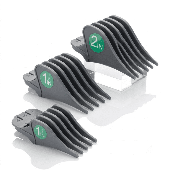 Hair Clipper Guard Set 3-Piece Professional Attachment Comb Kit for Length Control Fits Most Standard Trimmers